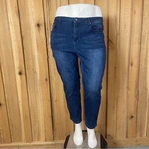 Needle & Cloth Women’s Plus Size Skinny Ankle Jeans Size 22W